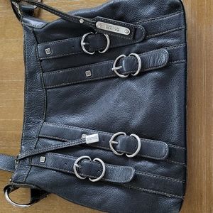 VINTAGE KENNETH COLE REACTION LEATHER CROSSBODY BAG